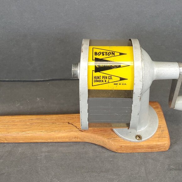 Vintage Boston Everhandy Pencil Sharpener — Hunt Pen Co., Camden NJ - Picture 4 of 12